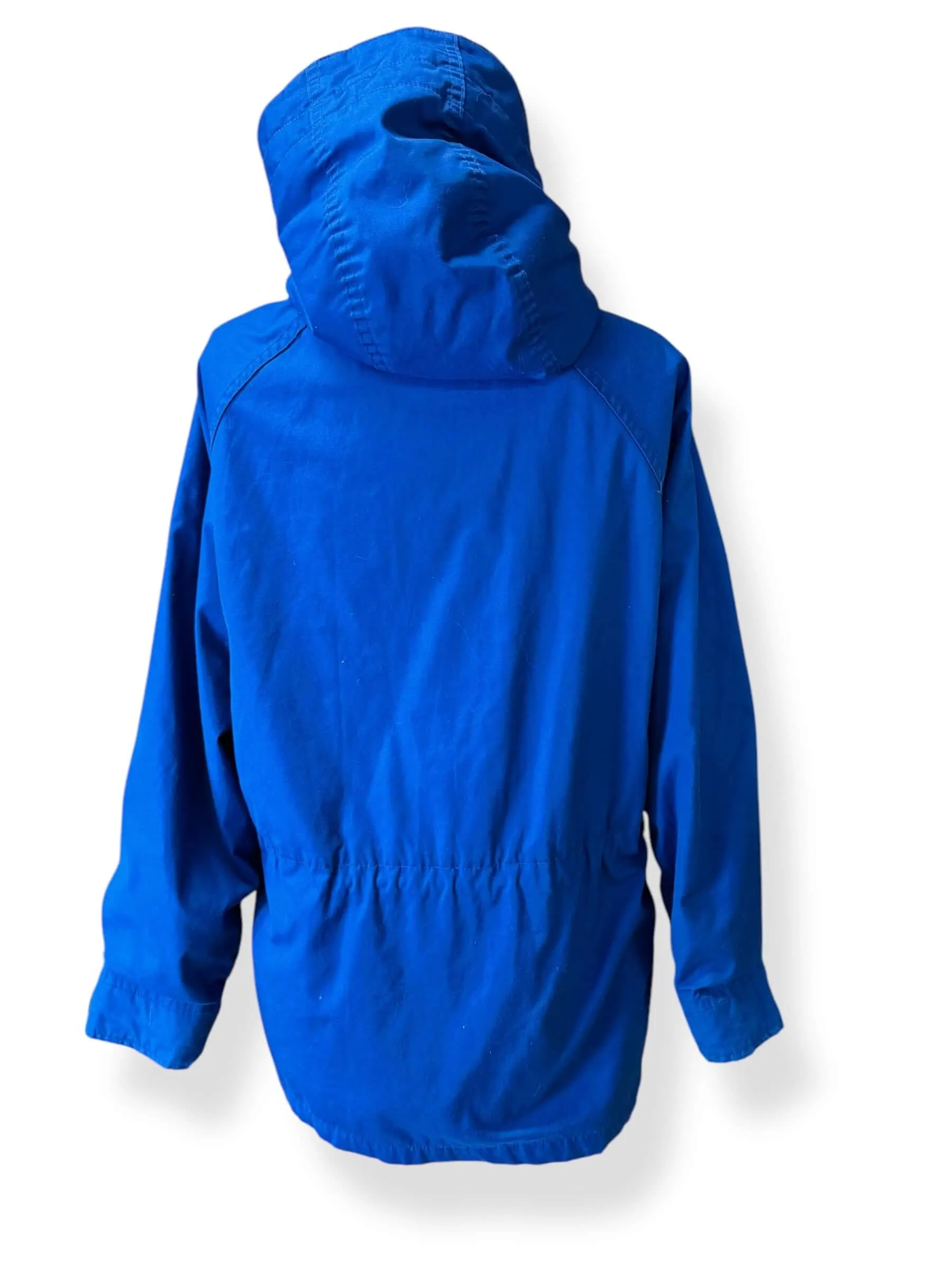 1980s Eddie Bauer Blue Hooded Parka M