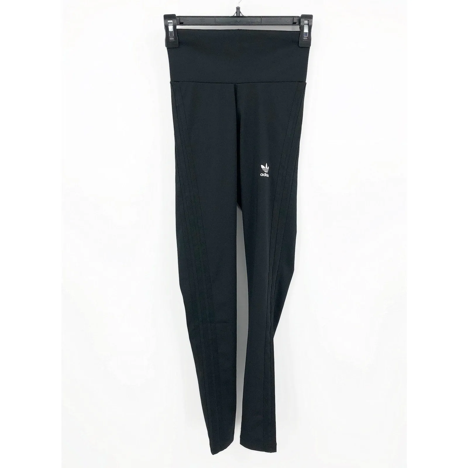 ADIDAS ORIGINALS Women's Adicolor Classics Tonal Leggings XS Black 3-Stripes NWT