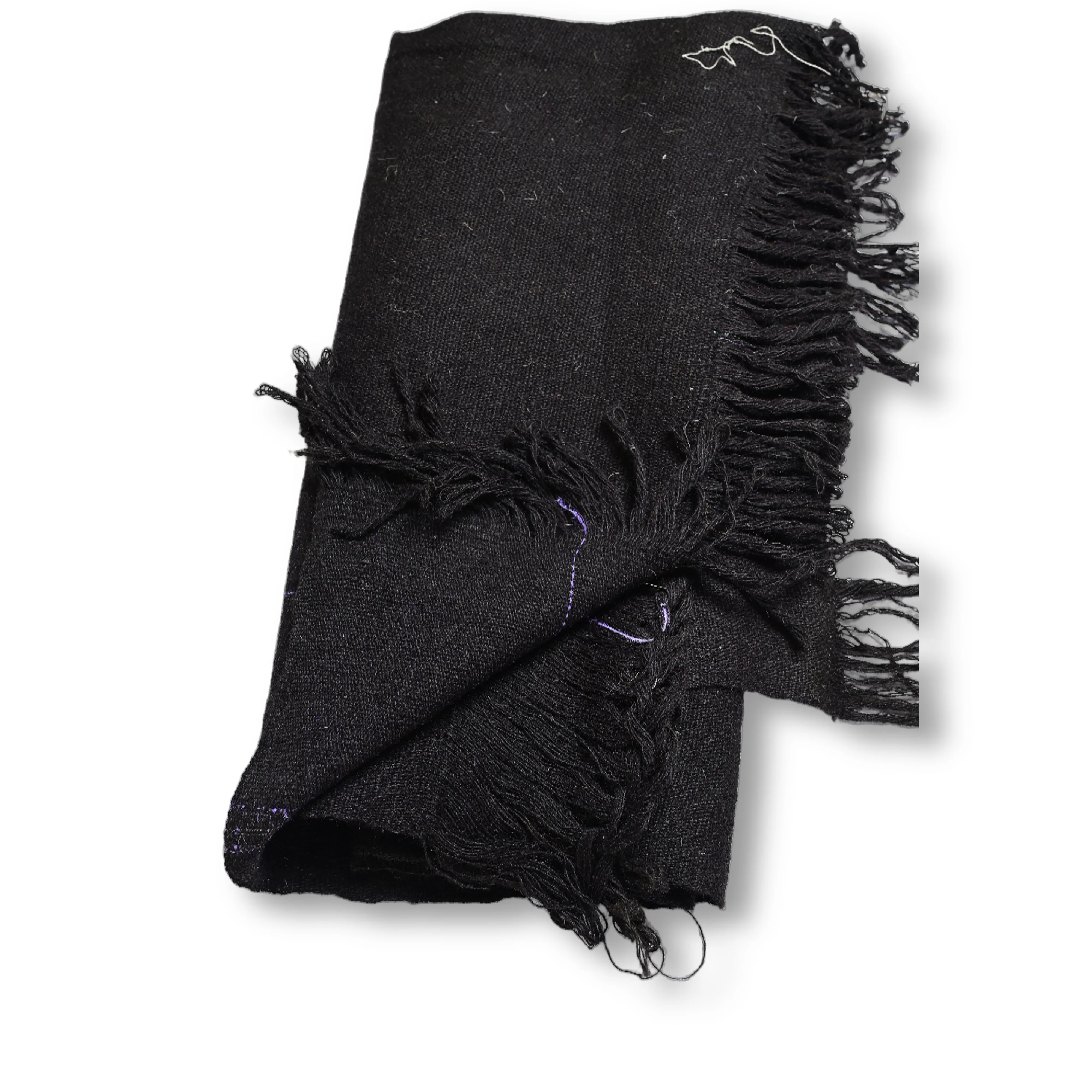 AHILYADEVI SHG Black Line Shawl, Made By Natural Sheep Wool, Traditional Item, Pack Of 1 No, 10ft