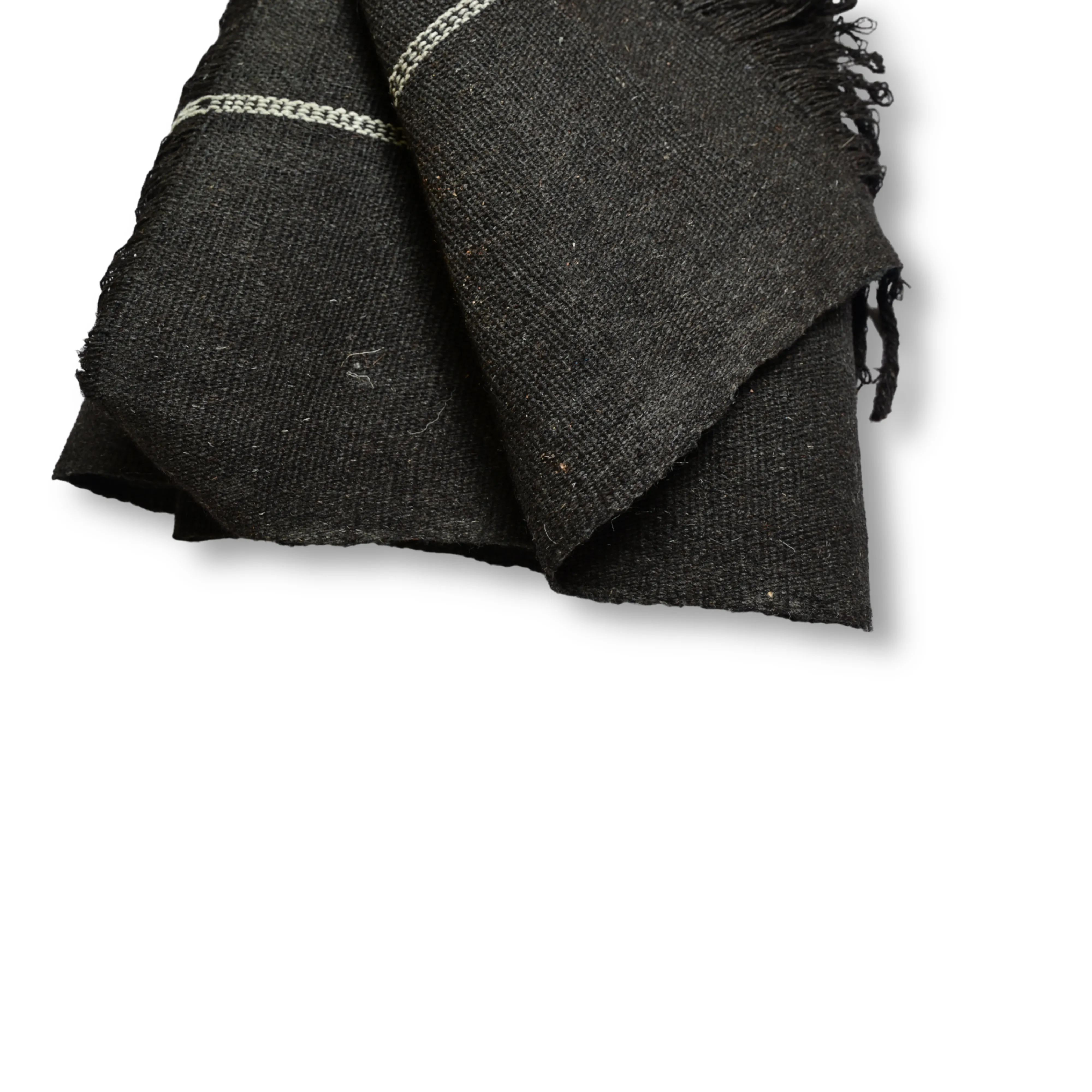 AHILYADEVI SHG Black Shawl, Made By Natural Sheep Wool, Traditional Item, Pack Of 1 No, 10ft
