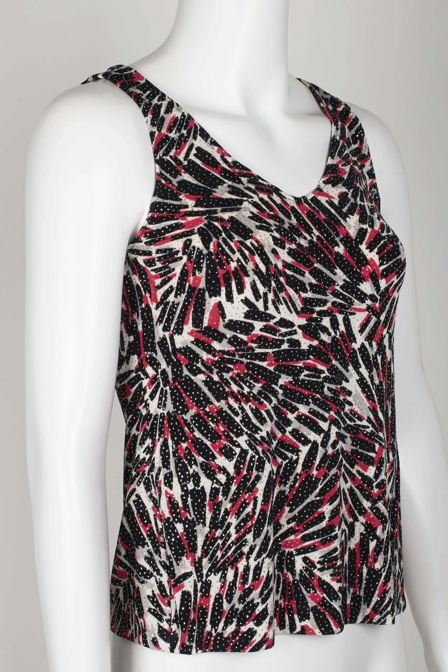 Alex Evenings V-Neck Sleeveless Embellished Jersey Top with Matching Jacket