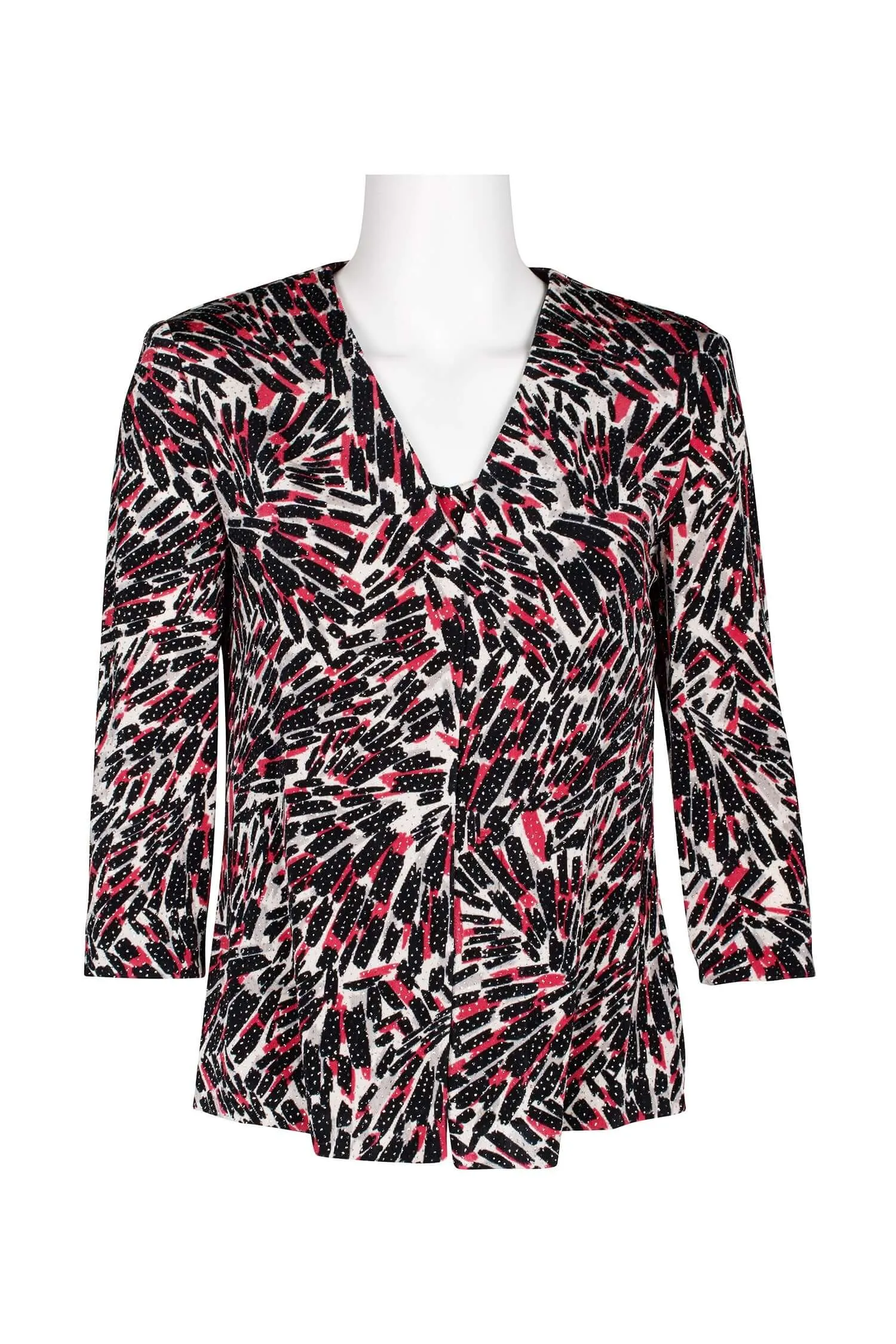 Alex Evenings V-Neck Sleeveless Embellished Jersey Top with Matching Jacket
