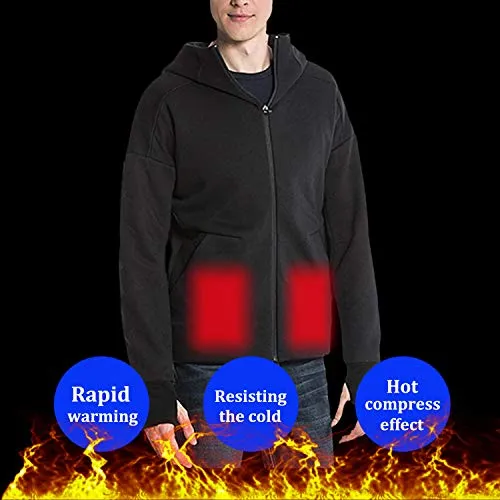 Anniou Mens Heated Hoodie Jacket