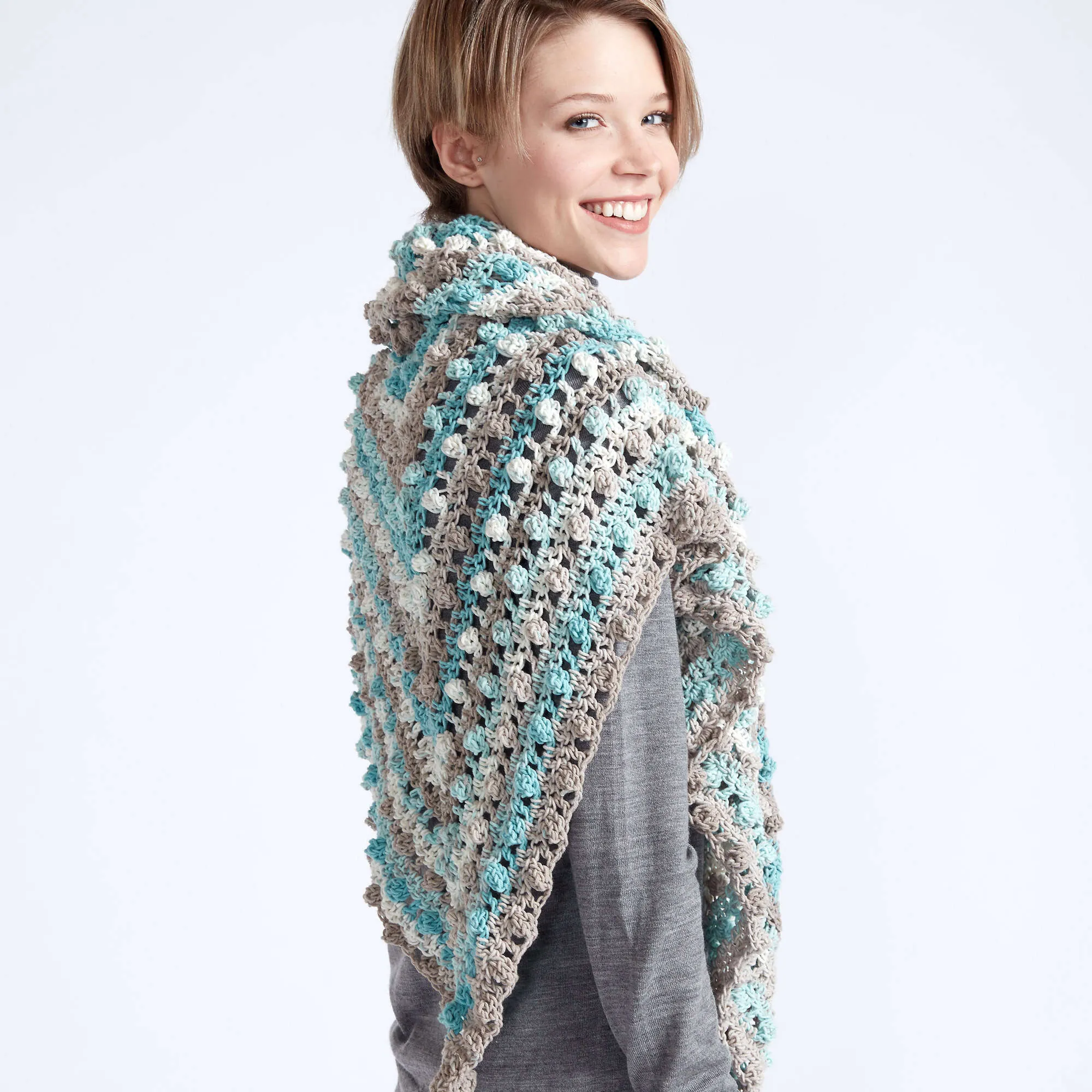 Caron Make A Point Crochet Shawl