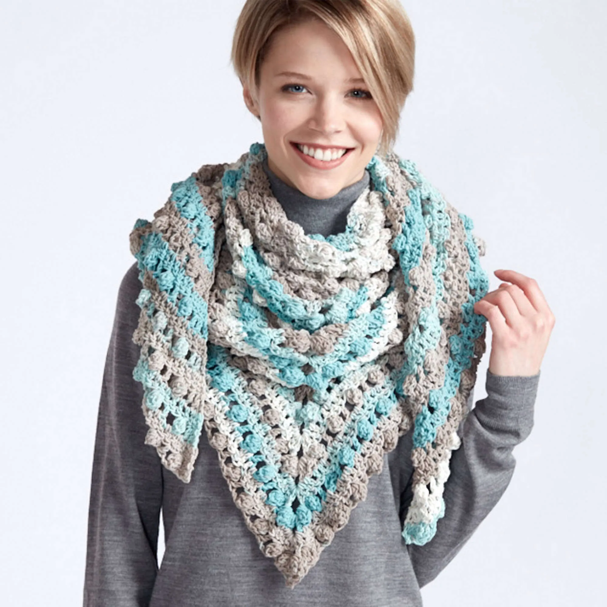 Caron Make A Point Crochet Shawl