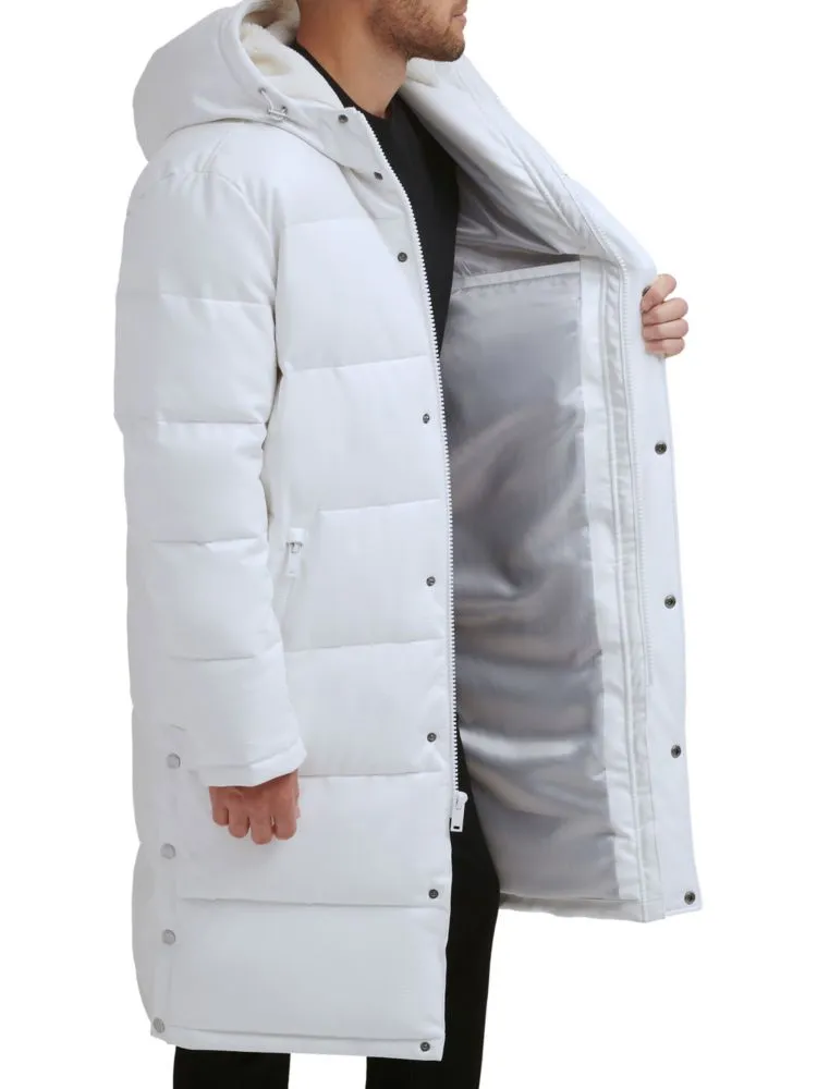 Classic parka with faux fur trim Dkny, black