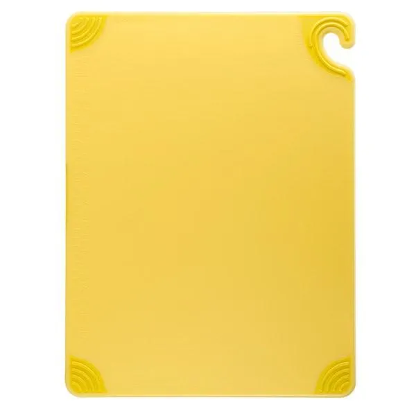 Cutting Board w/Grip 12x18 yellow