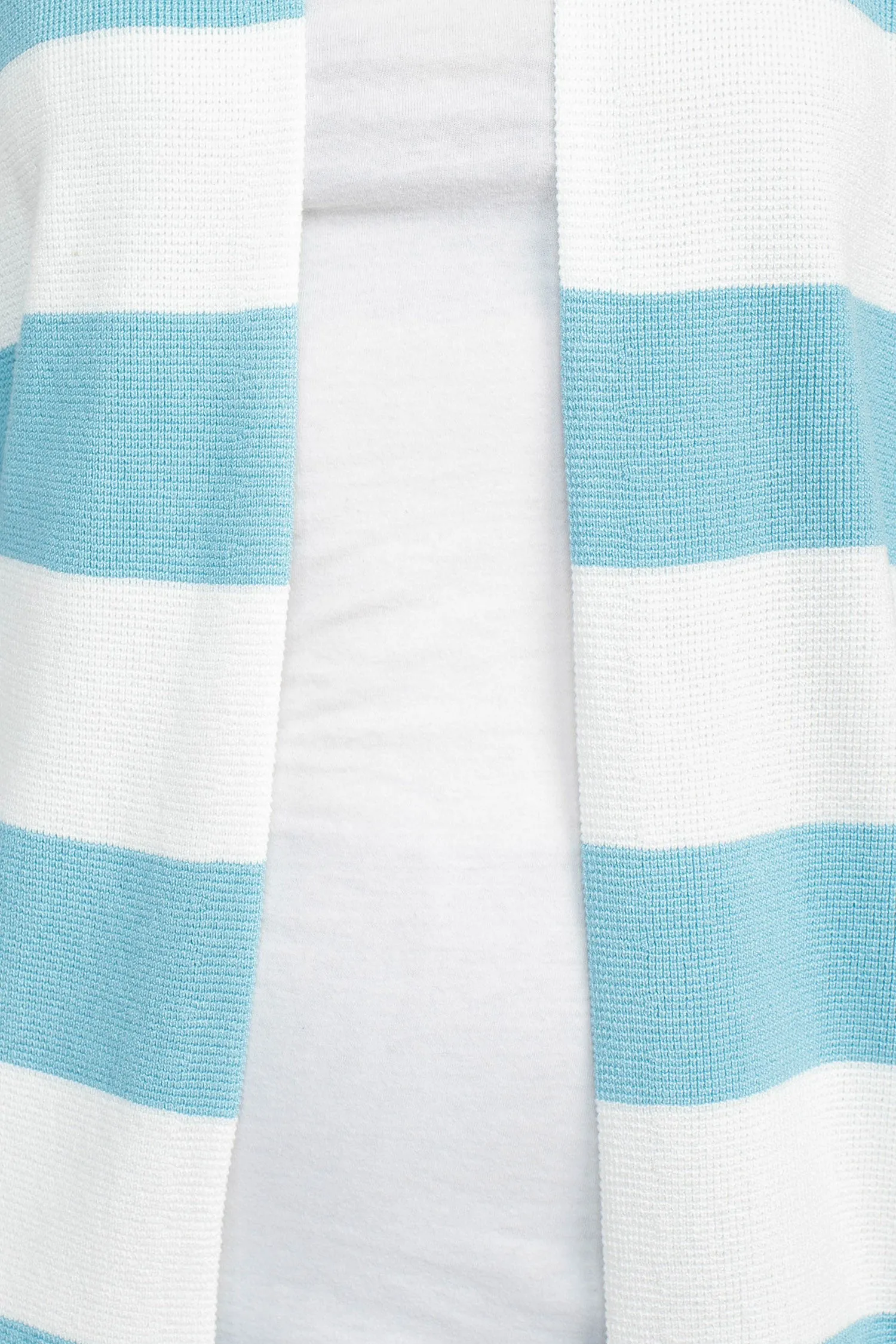 Cyrus Open Front Long Sleeve Stripe Pattern Knit Jacket