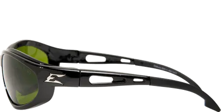 Edge Eyewear Dakura GSW11-IR3 Black Frame with Gasket IR 3.0 Light Welding Lens Glasses