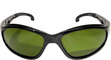 Edge Eyewear Dakura GSW11-IR3 Black Frame with Gasket IR 3.0 Light Welding Lens Glasses