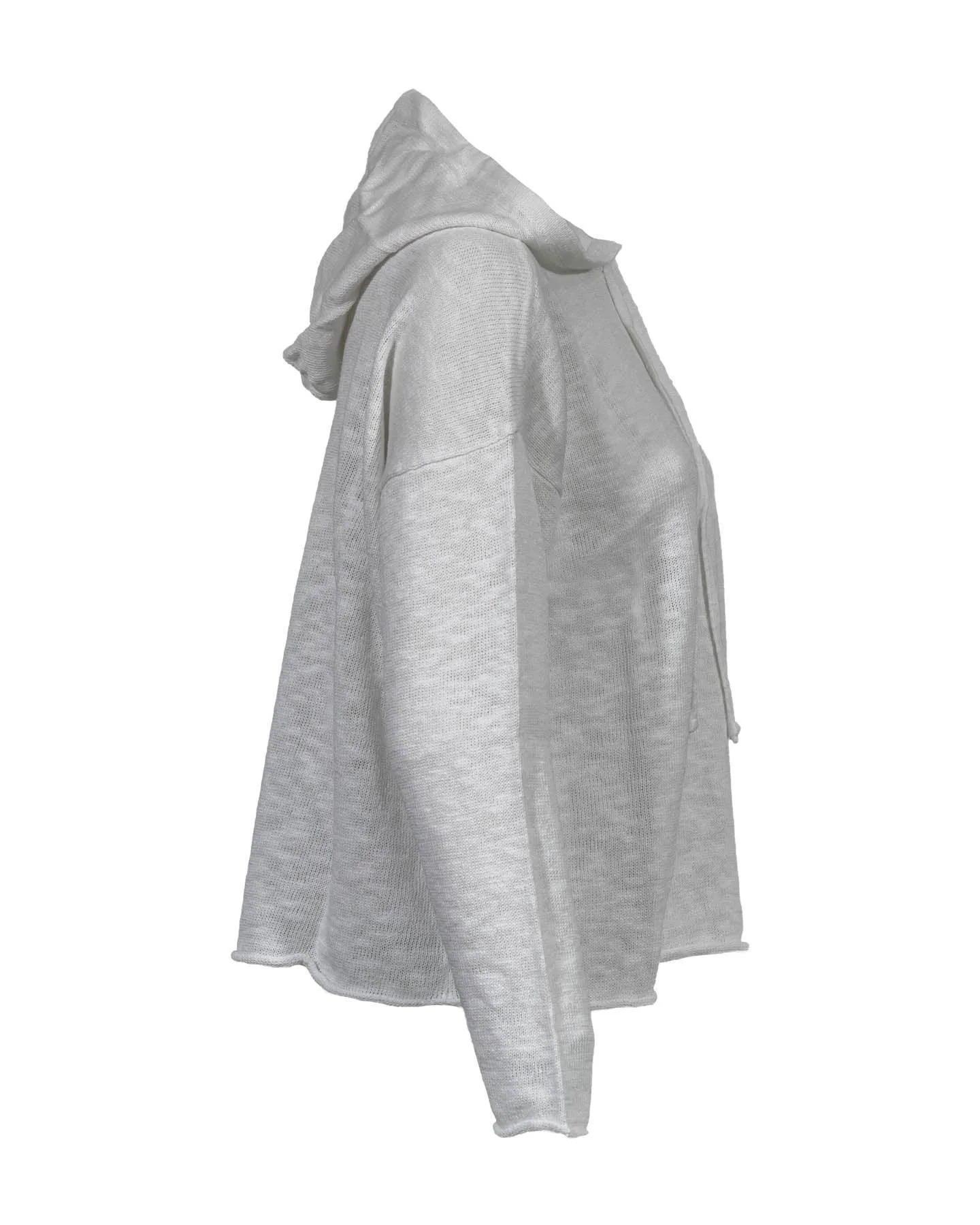 Eileen Fisher Organic Cotton Linen Slub Hooded Top