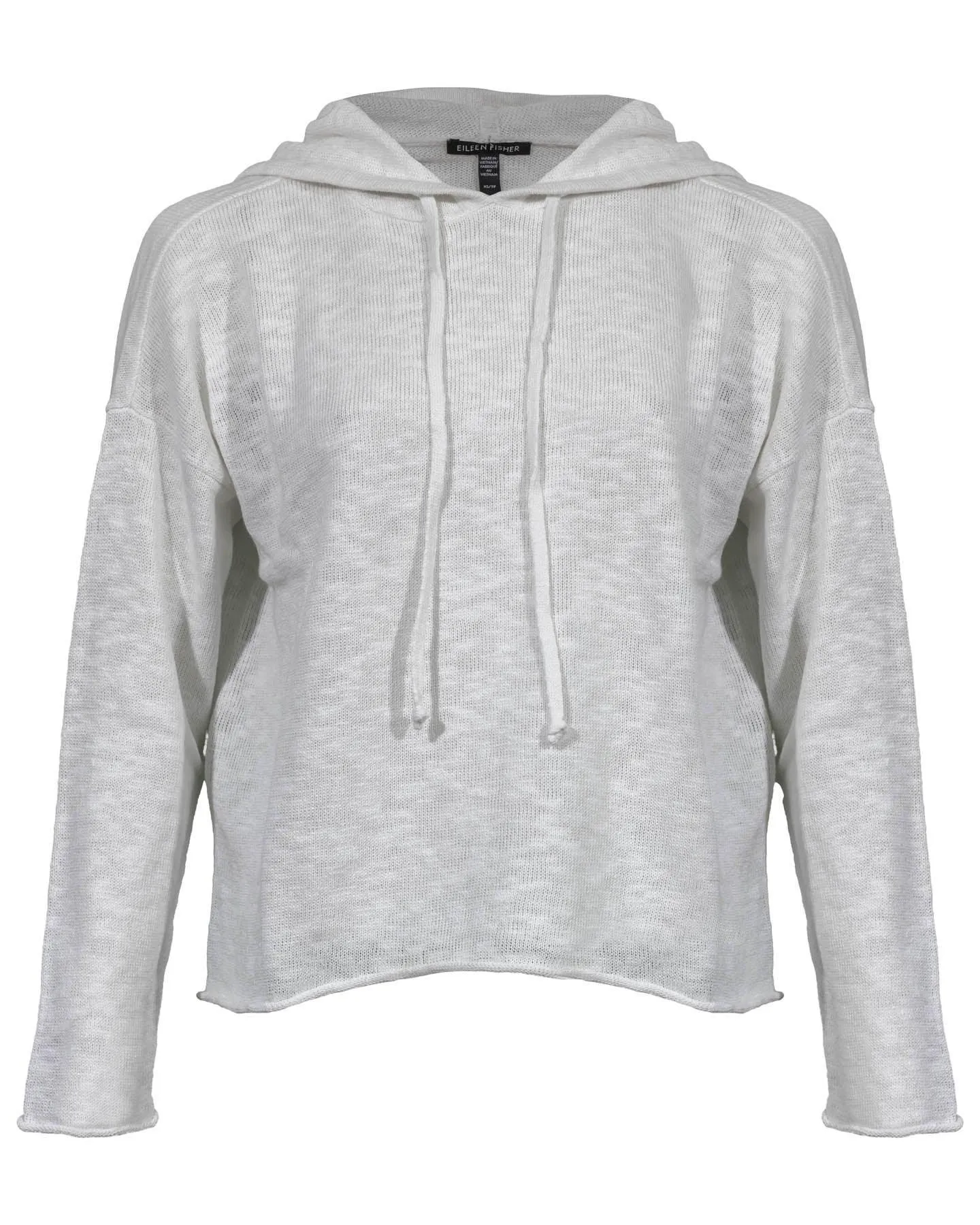 Eileen Fisher Organic Cotton Linen Slub Hooded Top