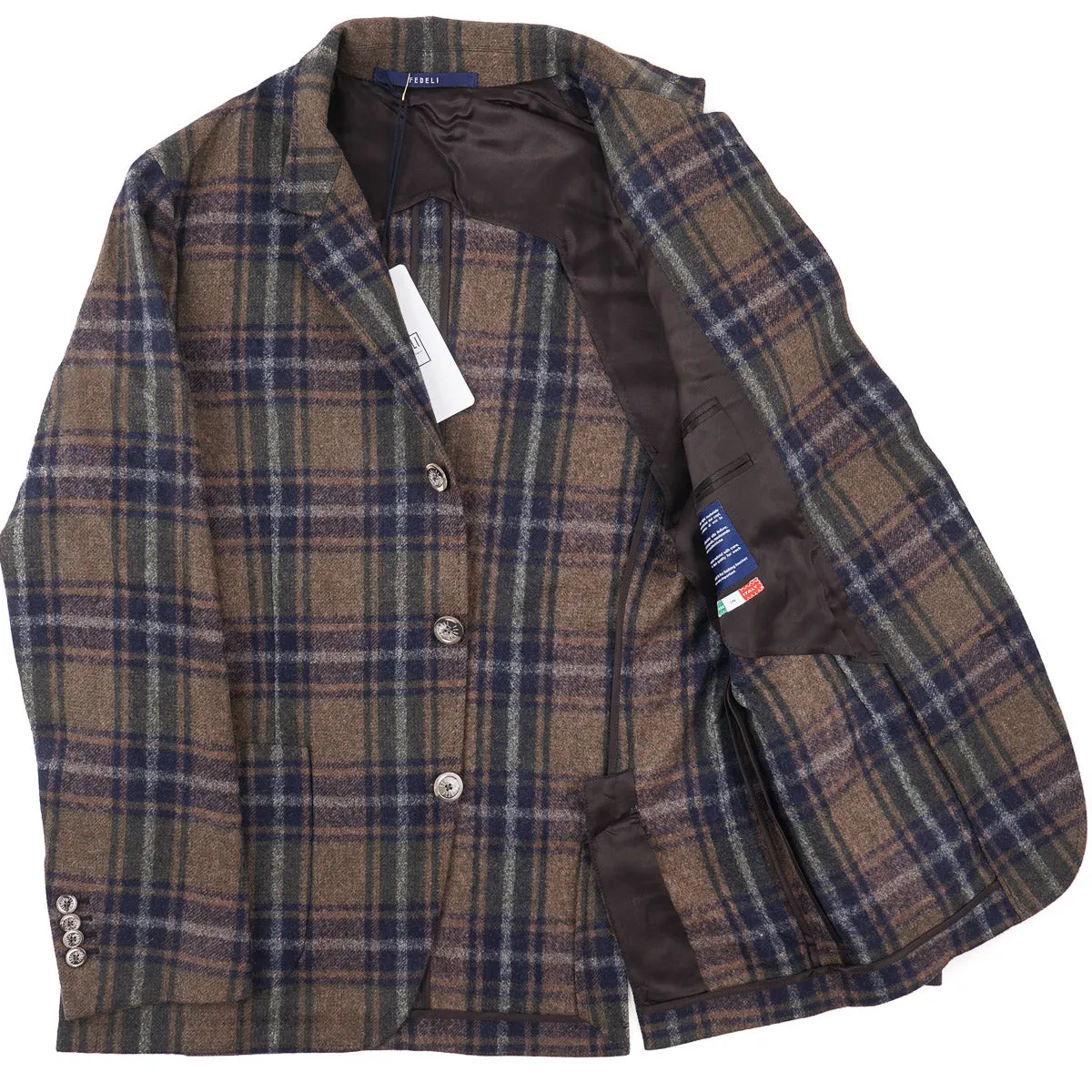 Fedeli Unstructured Alpaca-Wool Blazer