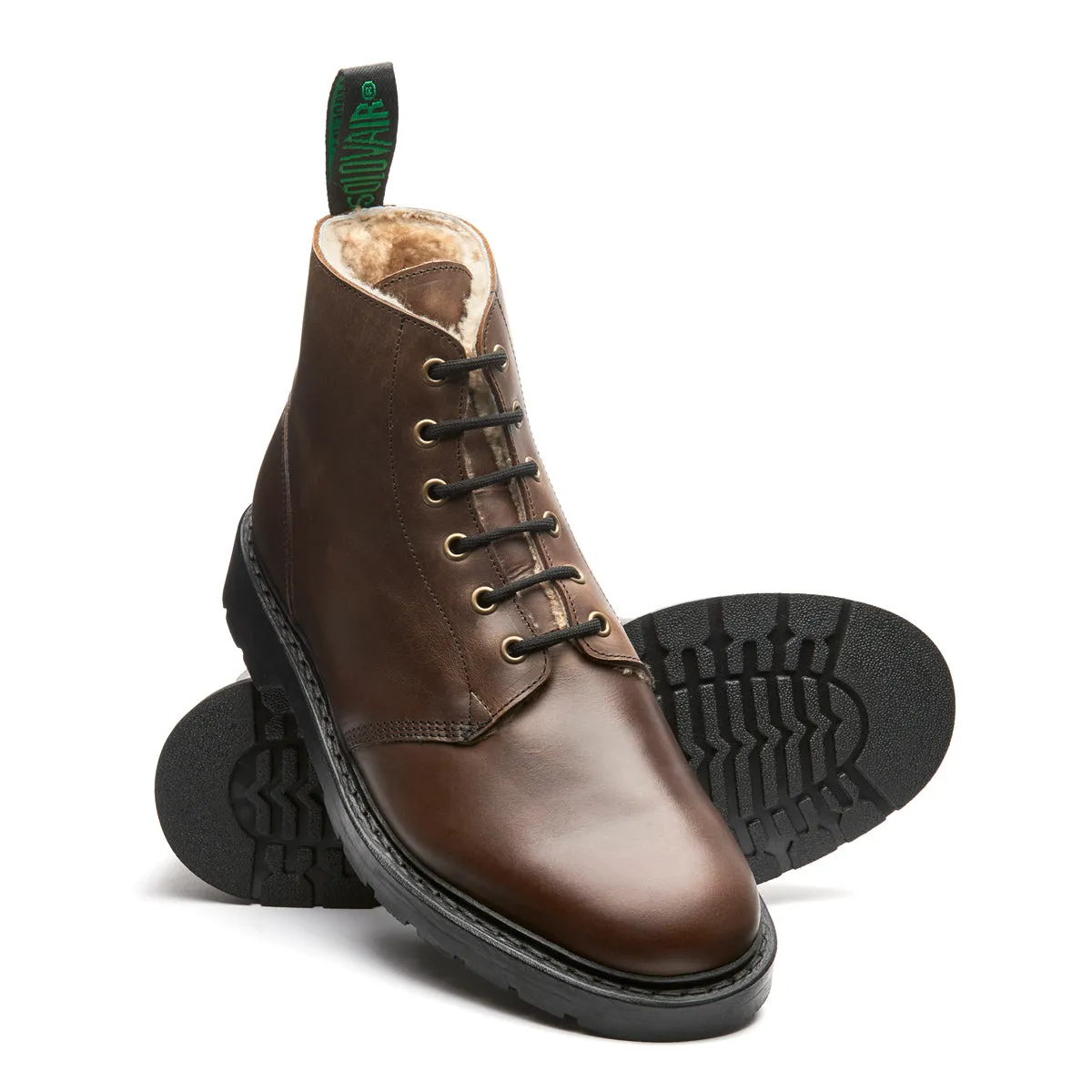 Gaucho Crazy Horse Shearling Lined 6 Eye Astronaut Boot