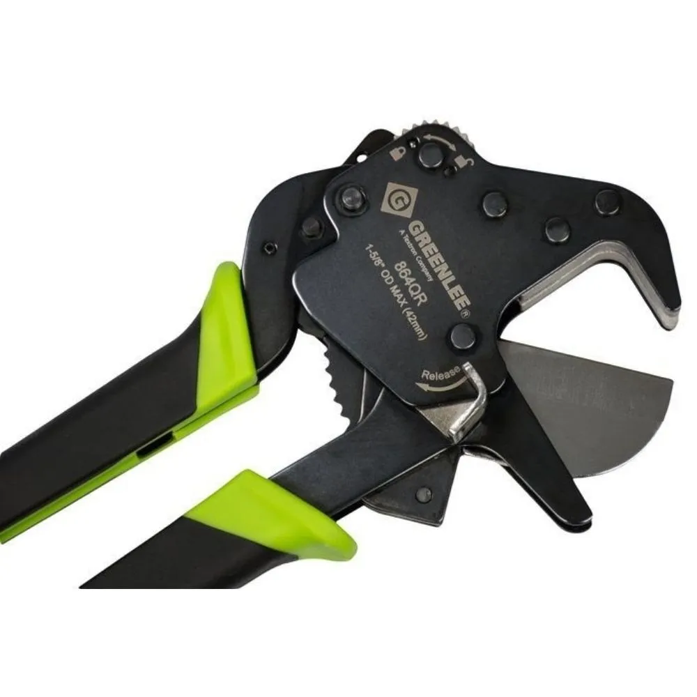 Greenlee 864QR 1-1/4 Quick Release Ratcheting PVC Cutter