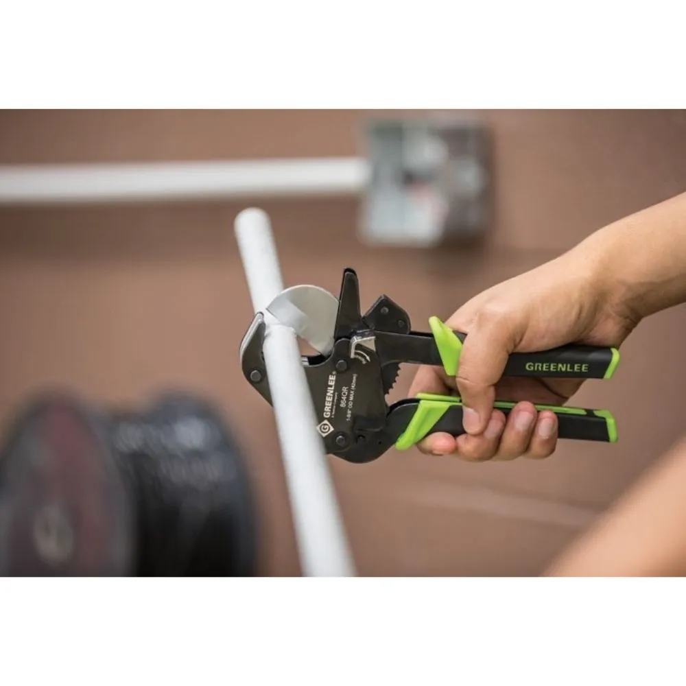 Greenlee 864QR 1-1/4 Quick Release Ratcheting PVC Cutter