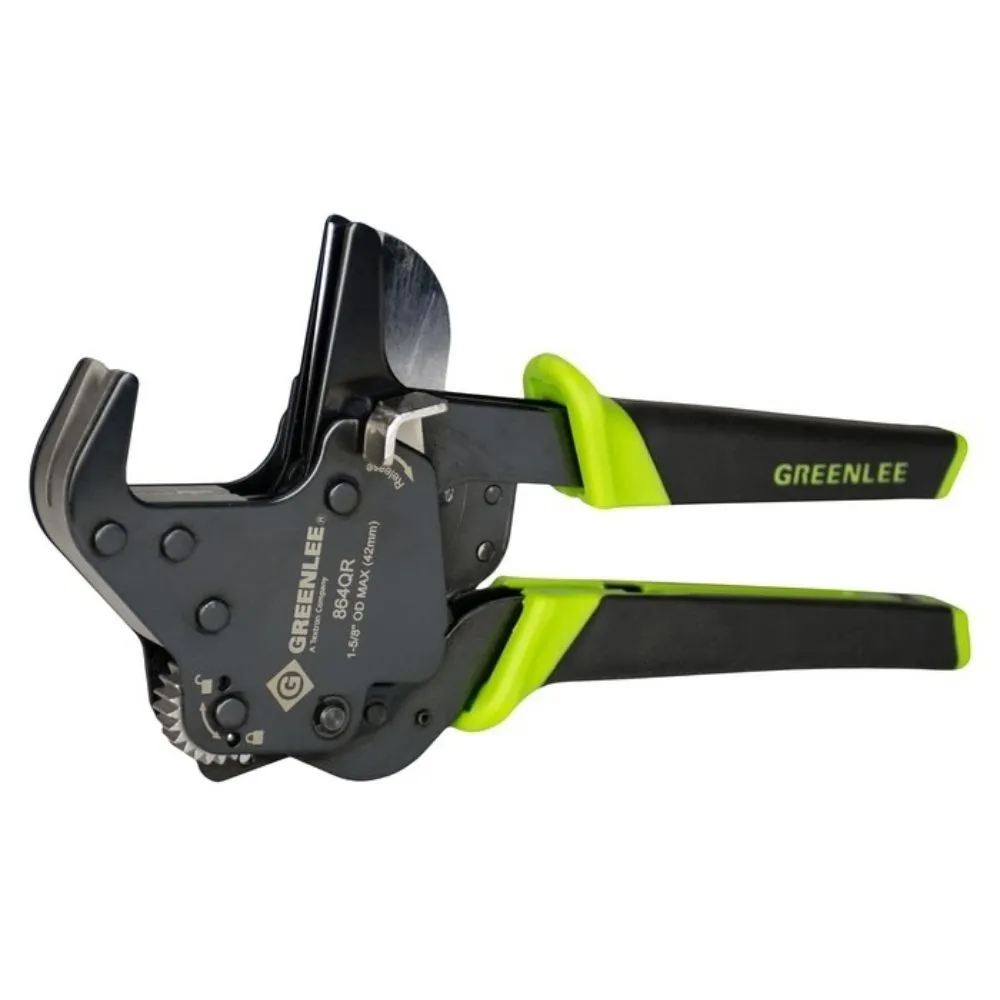 Greenlee 864QR 1-1/4 Quick Release Ratcheting PVC Cutter