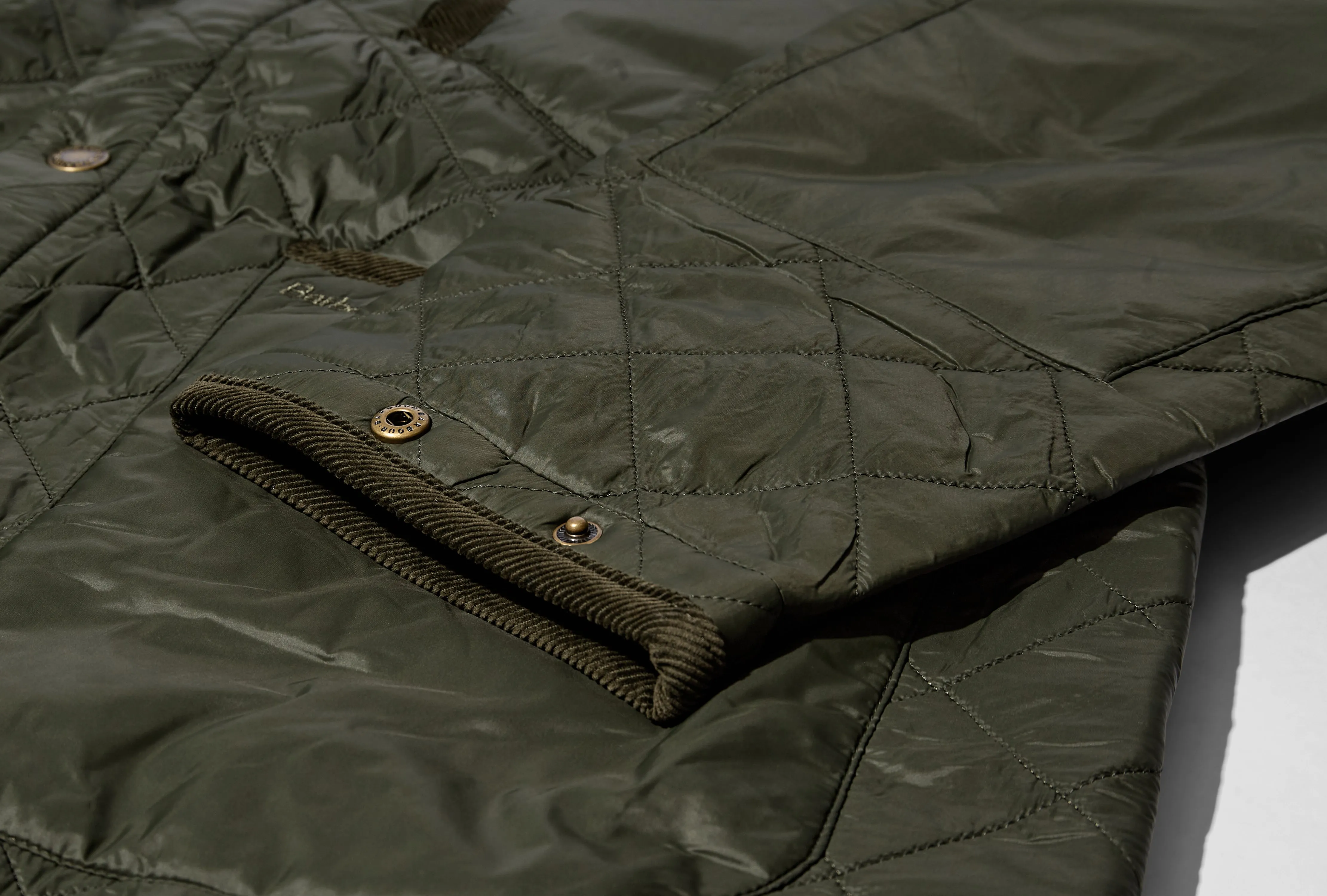 HERITAGE   - OVERNIGHT POLAR QUILTED PARKA JACKET MQU1739 Olive