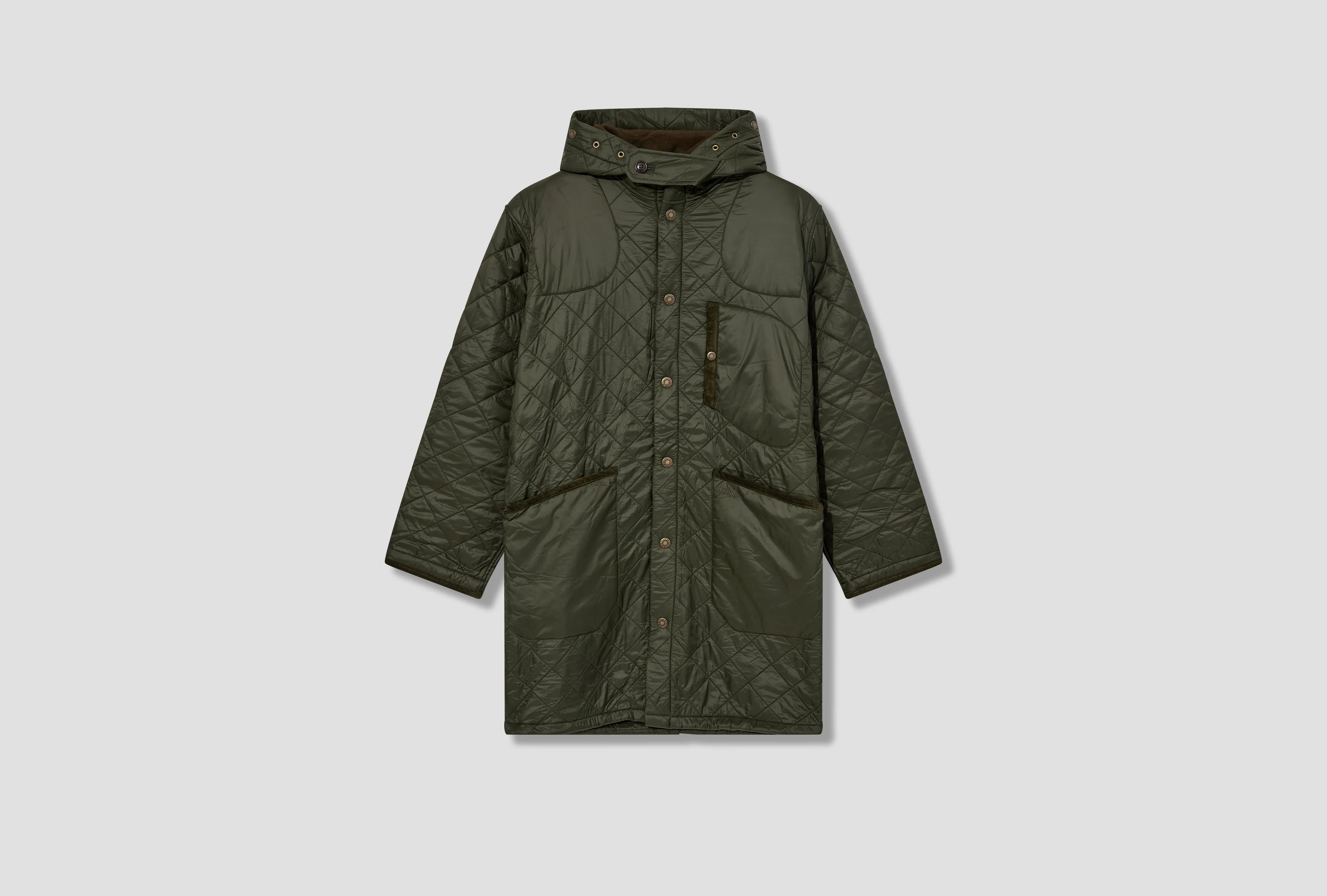 HERITAGE   - OVERNIGHT POLAR QUILTED PARKA JACKET MQU1739 Olive