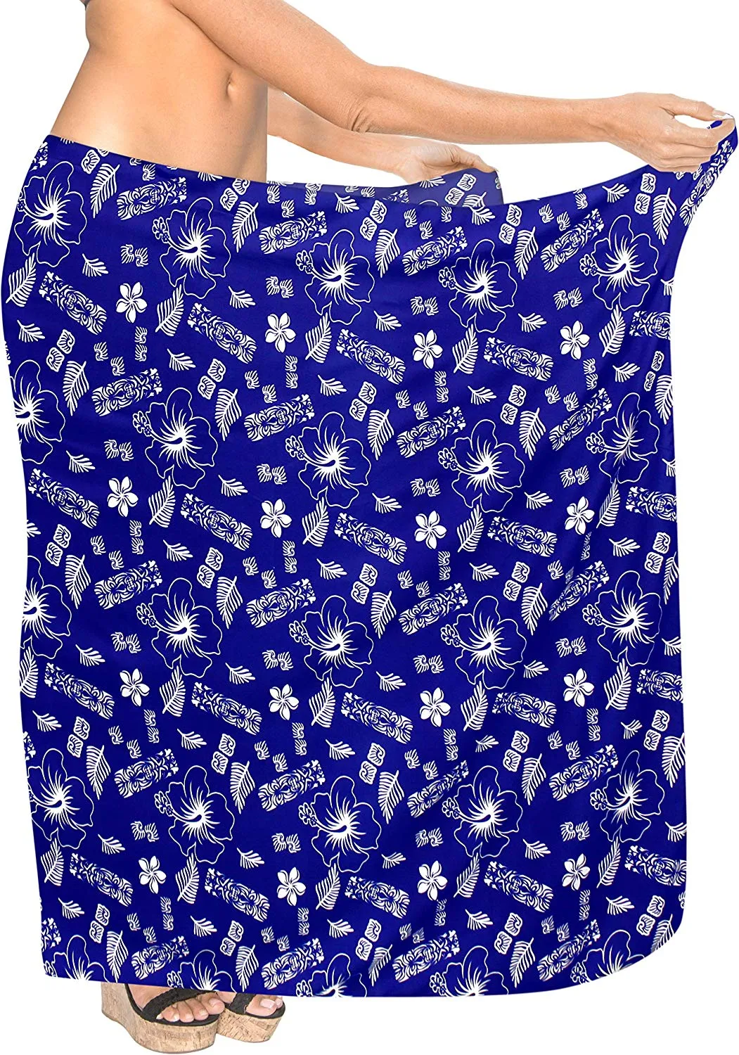 LA LEELA Women Beachwear Sarong Bikini Cover up Wrap Bathing Suit 30 Plus Size