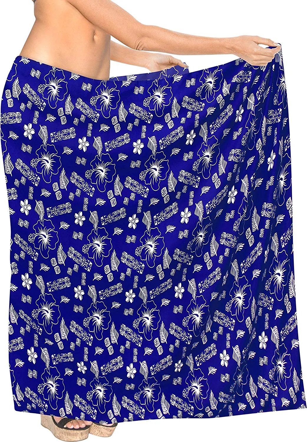 LA LEELA Women Beachwear Sarong Bikini Cover up Wrap Bathing Suit 30 Plus Size