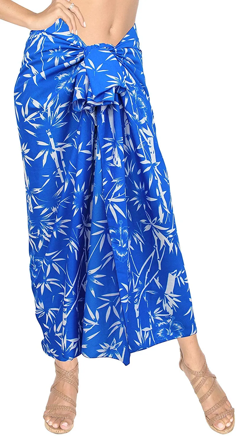 LA LEELA Women Beachwear Sarong Bikini Cover up Wrap Bathing Suit 30 Plus Size
