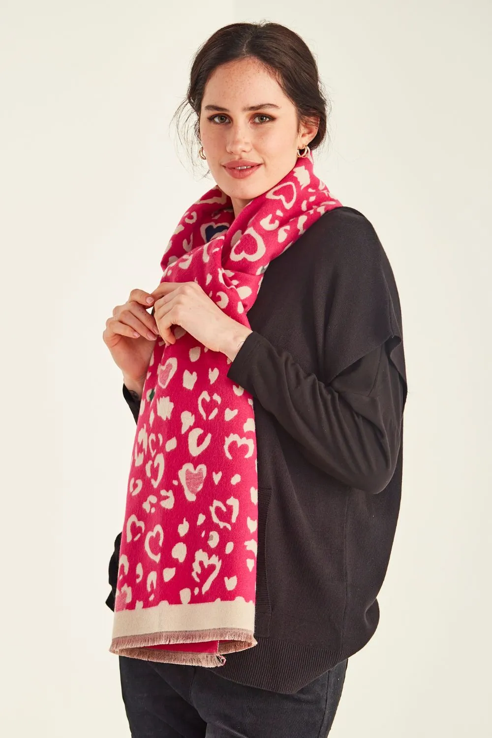 Lemon Tree Cora Scarf - Cerise