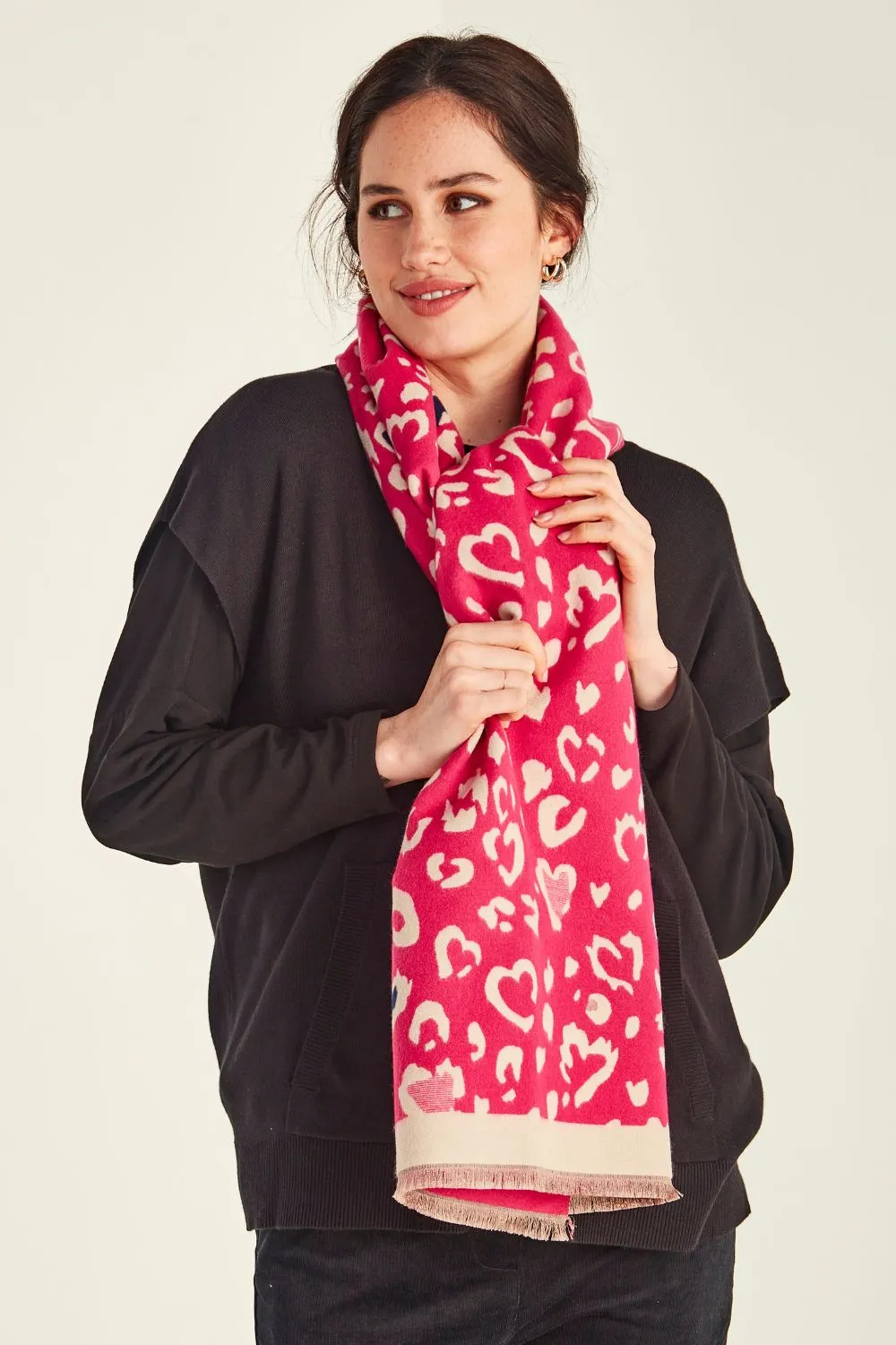 Lemon Tree Cora Scarf - Cerise