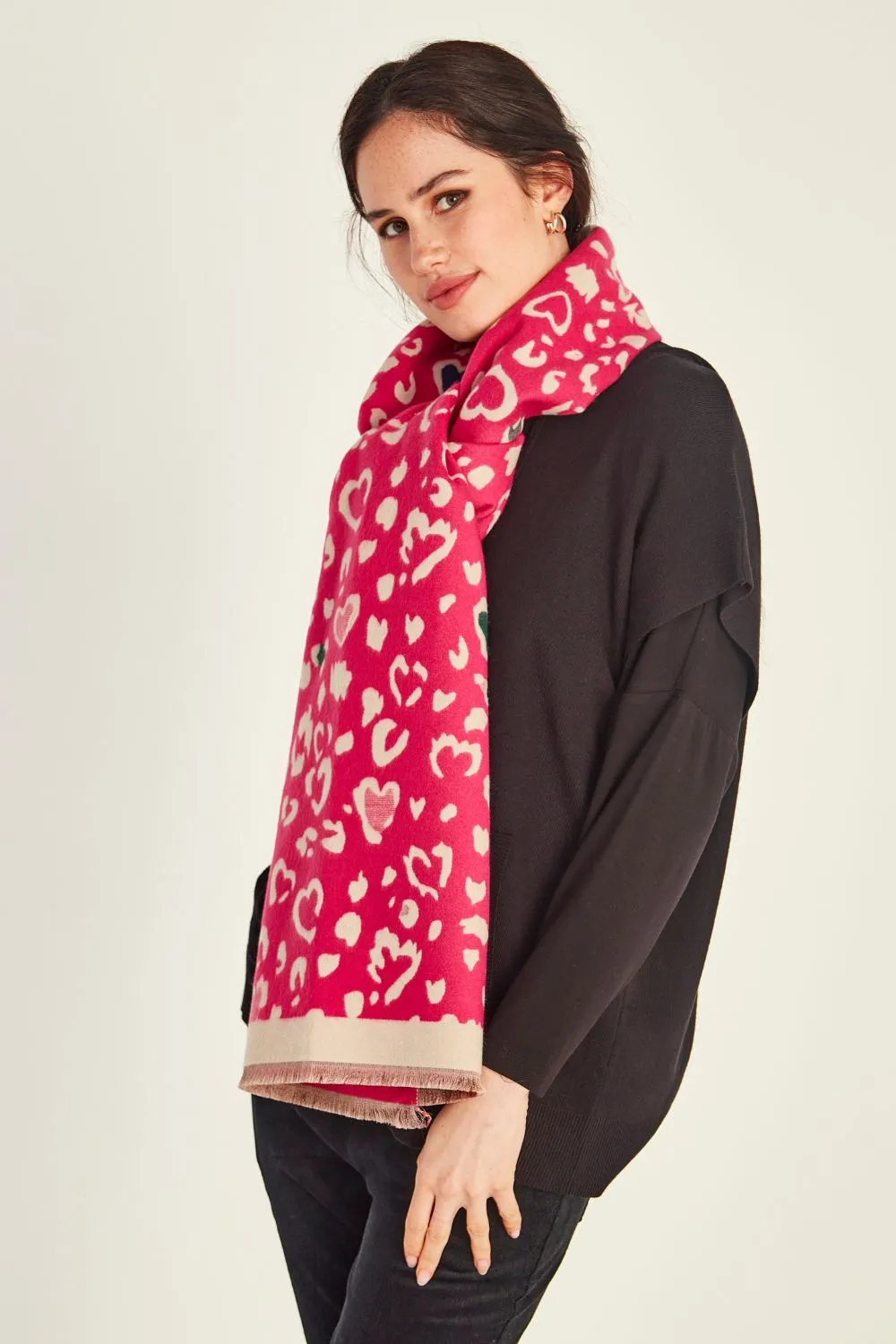 Lemon Tree Cora Scarf - Cerise