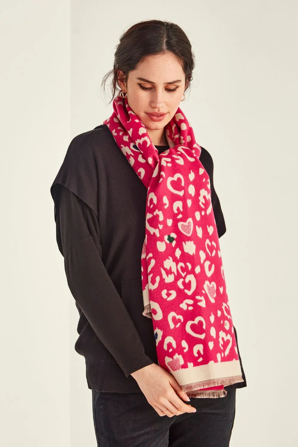 Lemon Tree Cora Scarf - Cerise