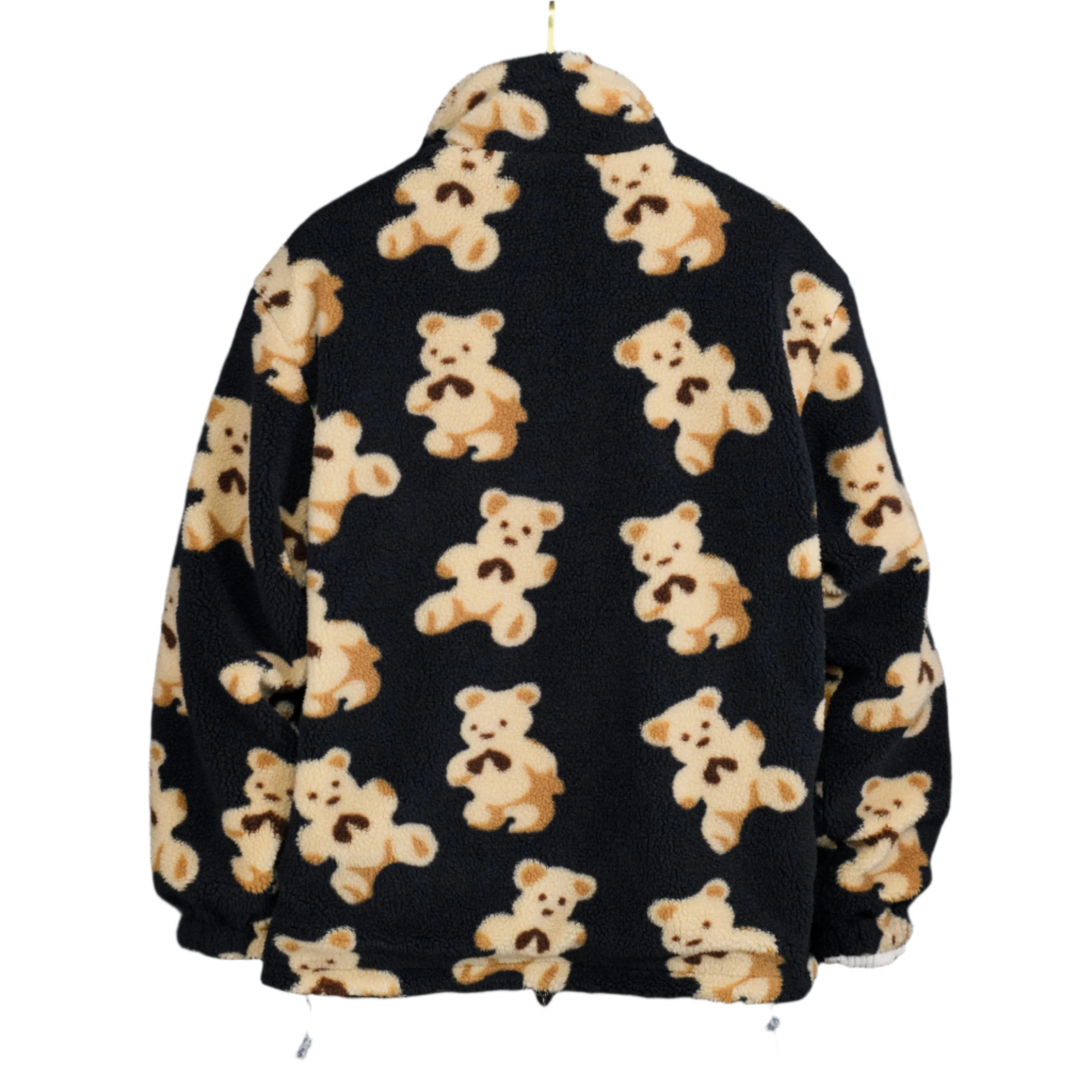 Men Teddy Bear Fleece Fluffy Winter Reversible Jacket Only.