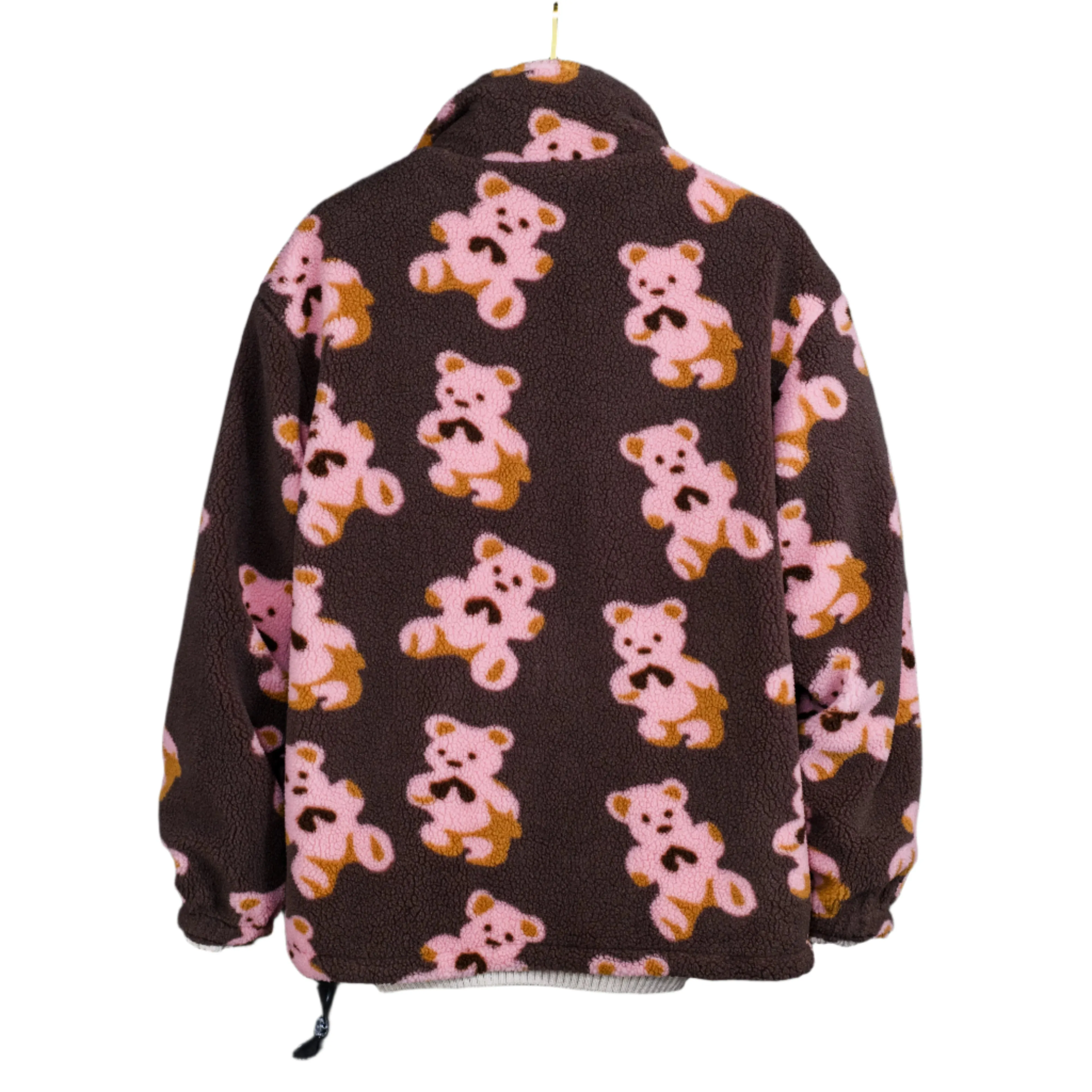Men Teddy Bear Fleece Fluffy Winter Reversible Jacket Only.