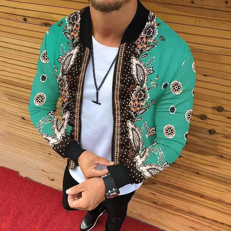 Men's Casual Printed Jacket 39261616L