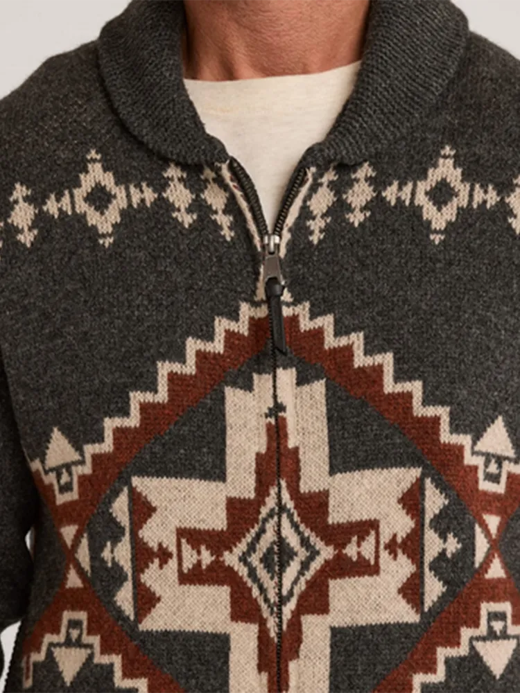 Men's Four Corners Lambswool Cardigan by Pendleton