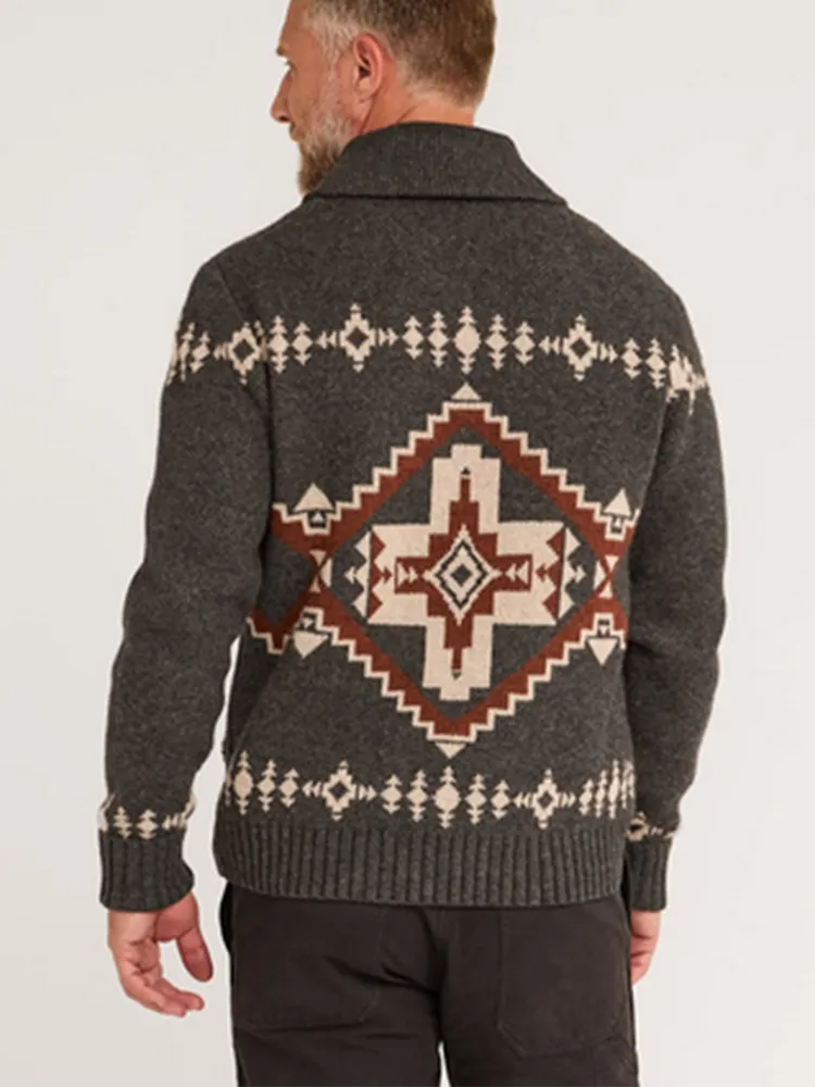 Men's Four Corners Lambswool Cardigan by Pendleton