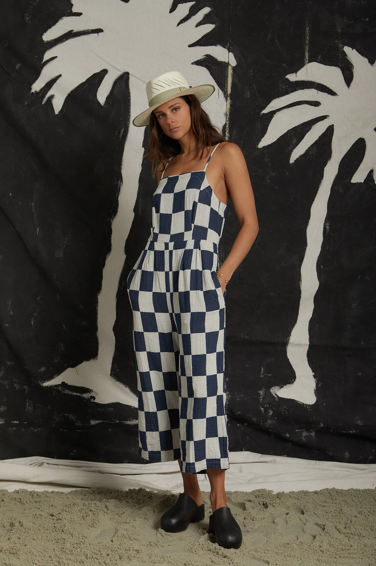Mykonos Jumpsuit - Washed Navy
