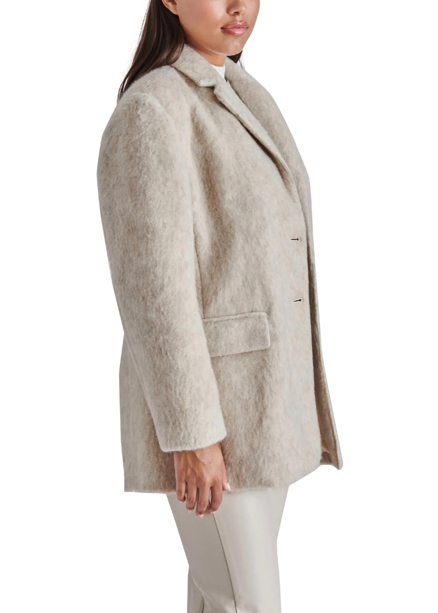 Nana Blazer Coat In Oatmeal
