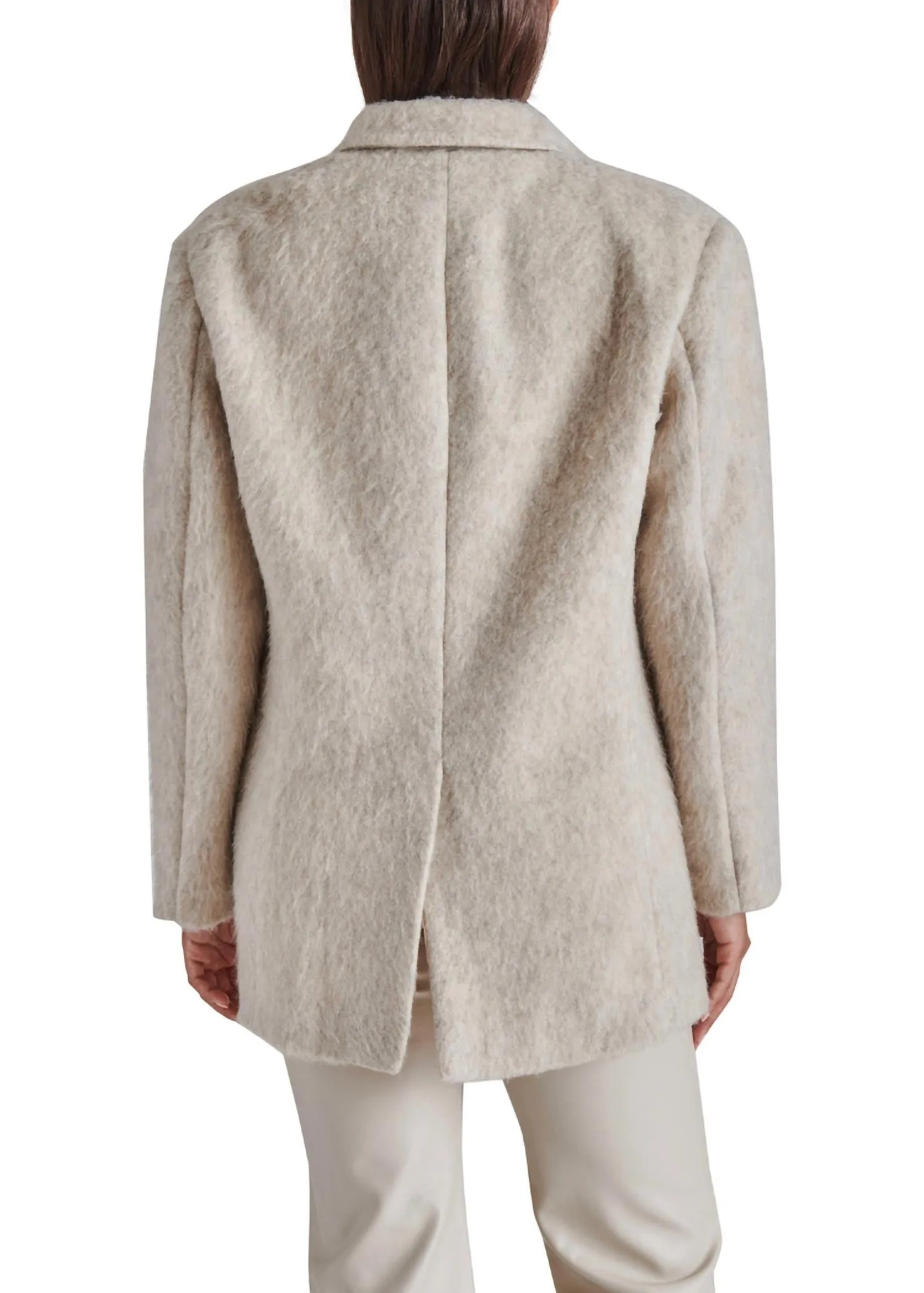 Nana Blazer Coat In Oatmeal