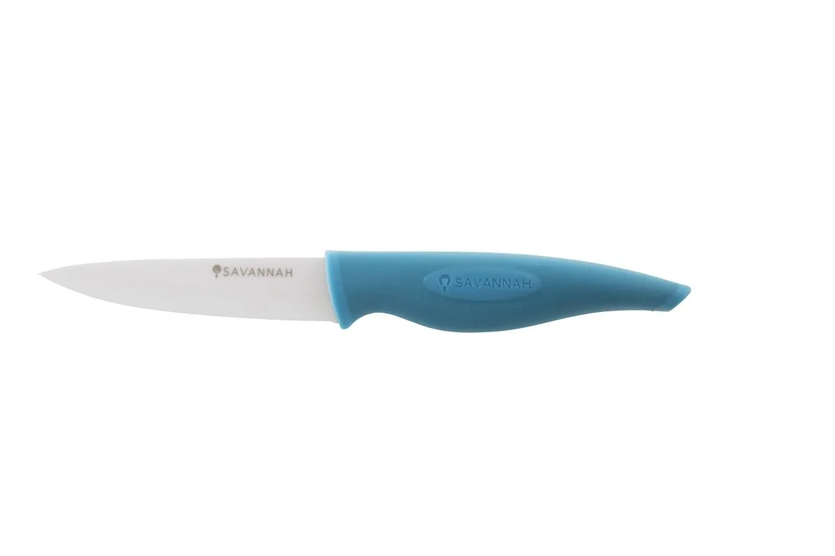 Savannah Ceramic Utility Knife & Sheath Assorted Colours