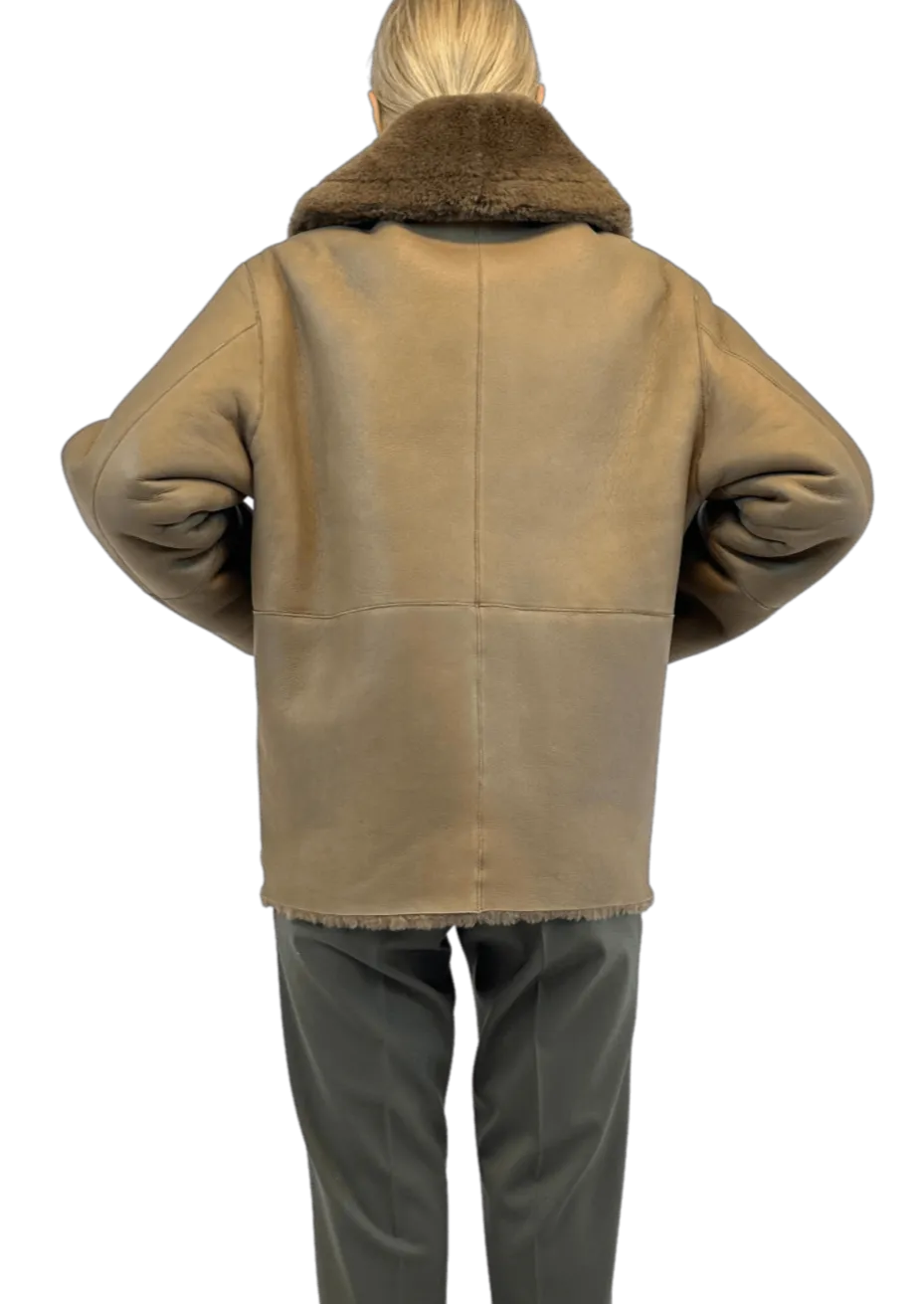 SHORT SHEARLING JACKET