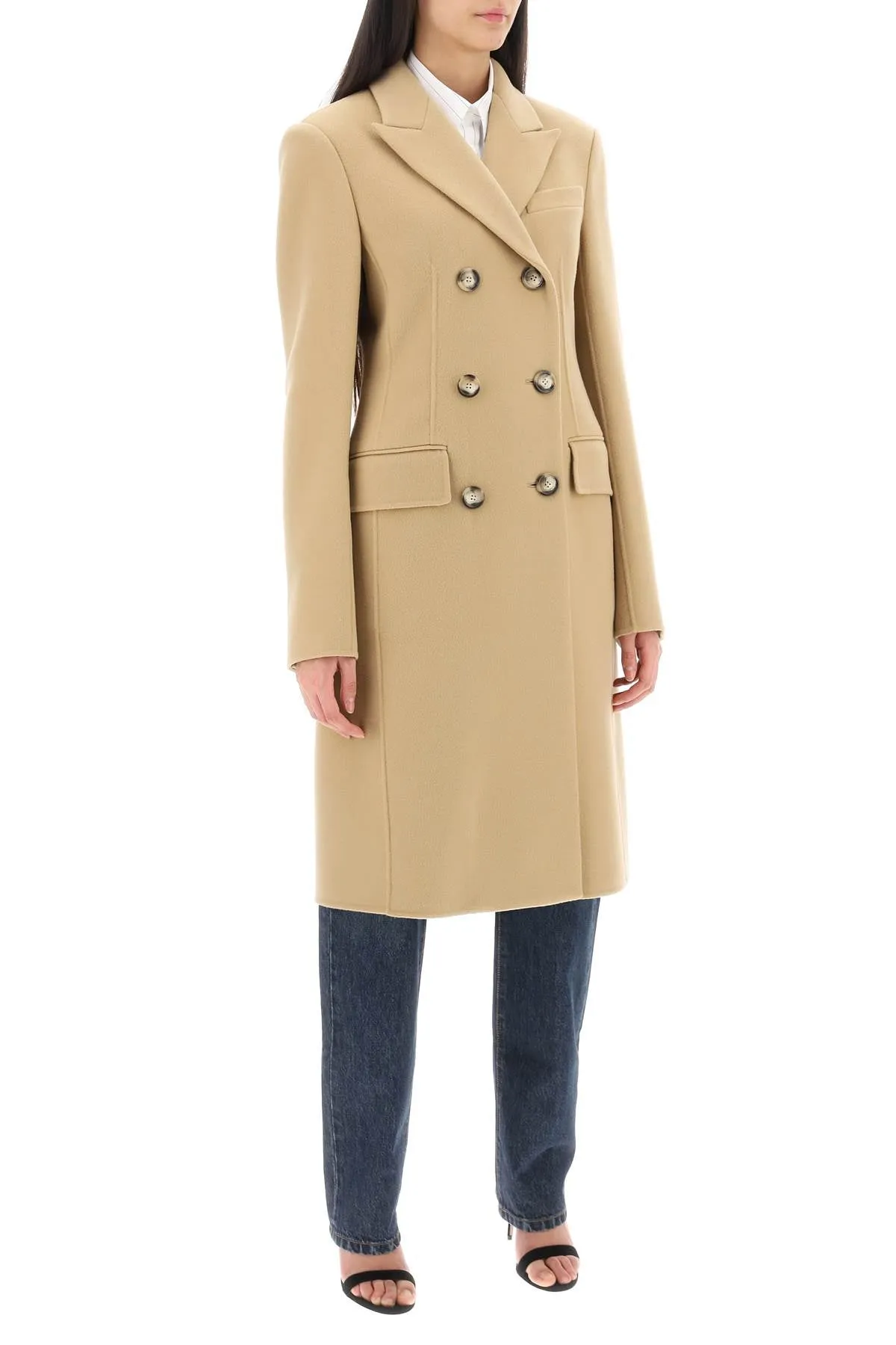 Sportmax Selim Double-Breasted Wool Coat