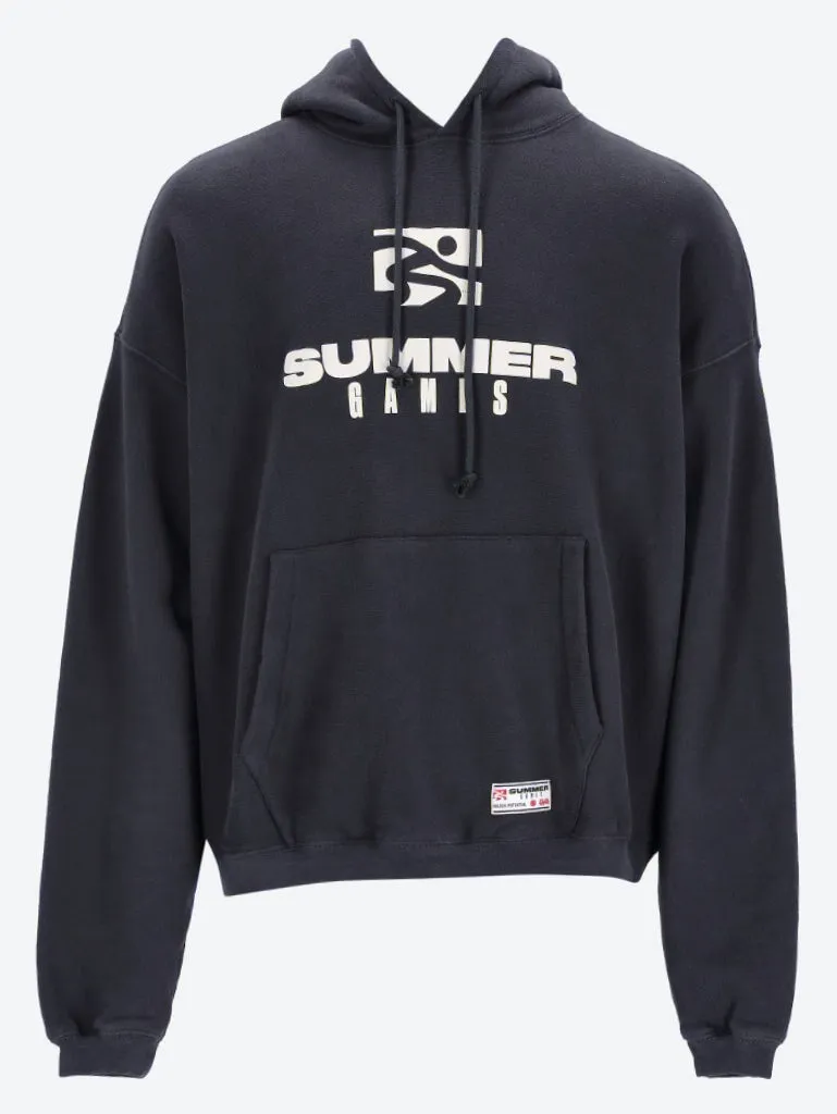Stack print hoodie