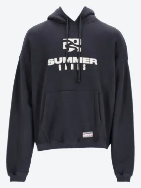 Stack print hoodie