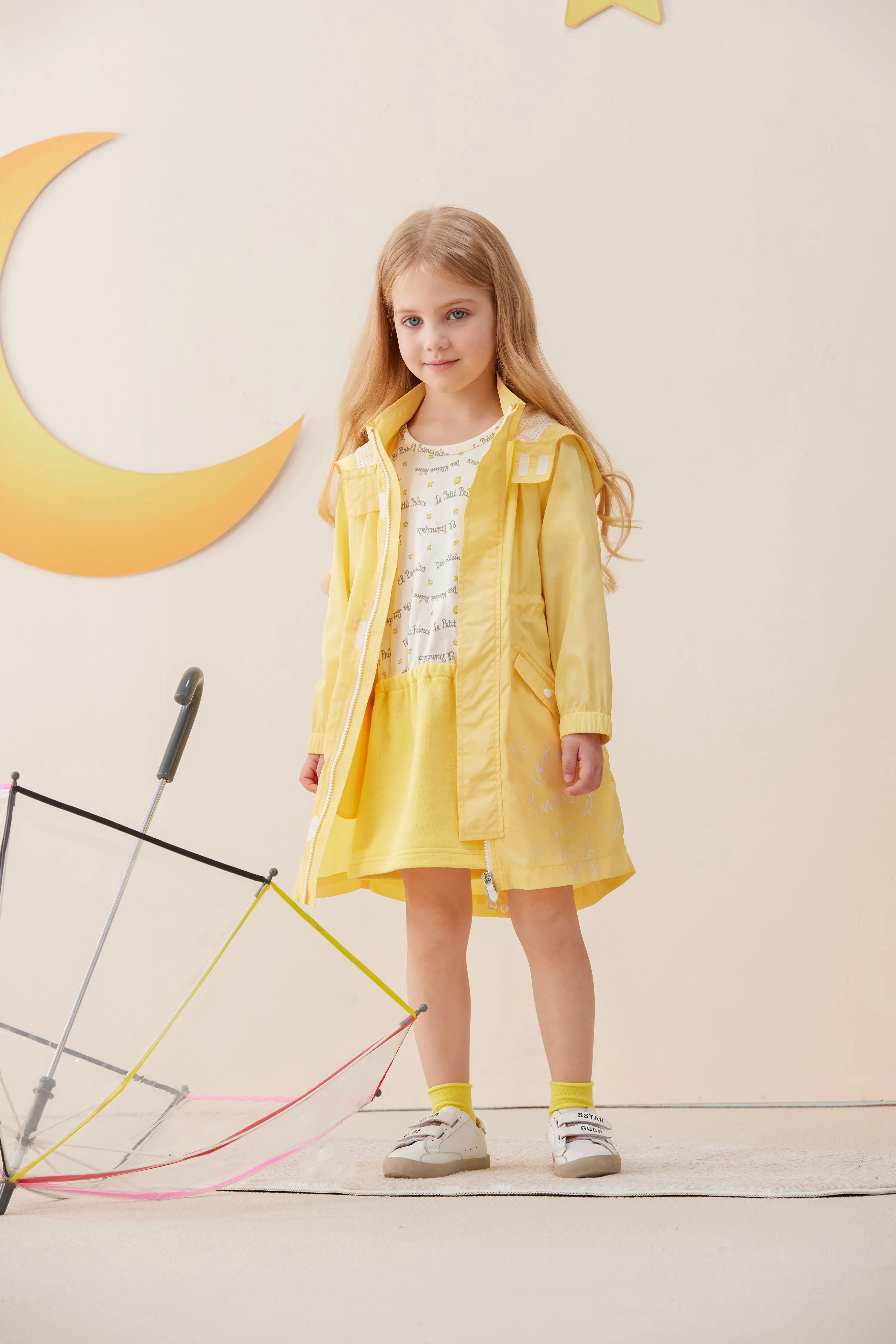 Vauva x Le Petit Prince - Kids Polyester Parka (Yellow)