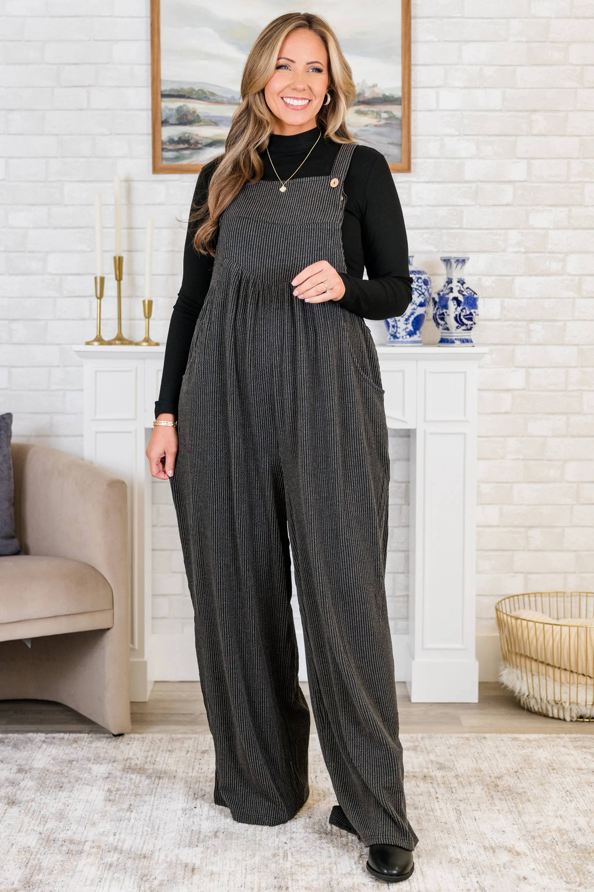 Whirlwind Wonder Jumpsuit, Charcoal