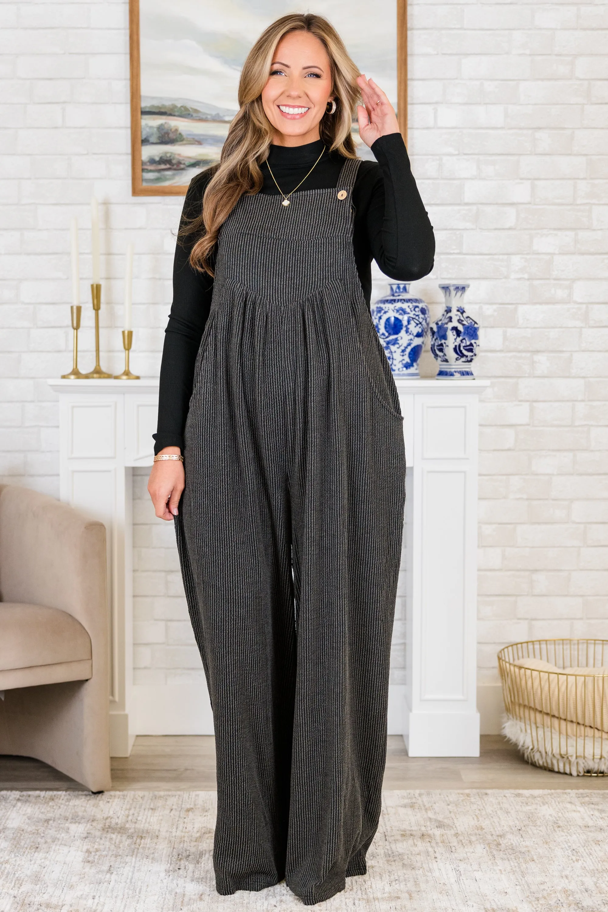 Whirlwind Wonder Jumpsuit, Charcoal